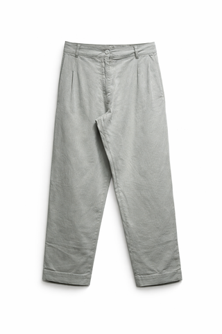 pantalone pinces lino